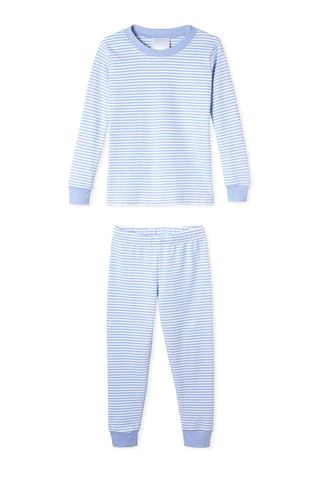 Kids Long-Long Set in Hydrangea | LAKE Pajamas