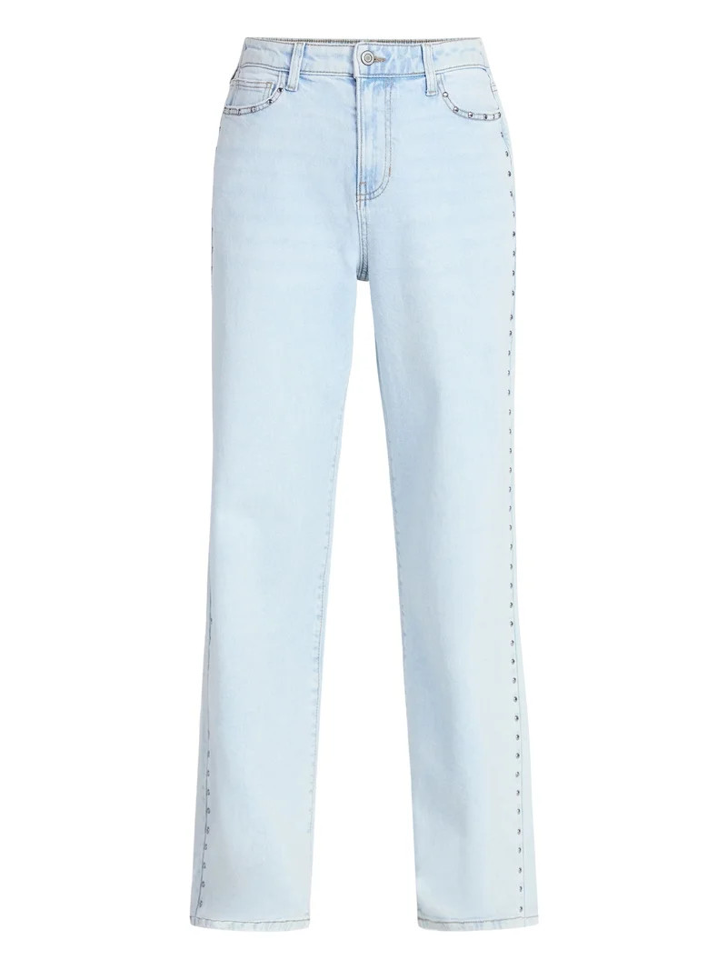 No Boundaries High Rise Baggy Wide Leg Jeans, 32" Inseam, Women's and Women's Plus XXS-4X | Walmart (US)