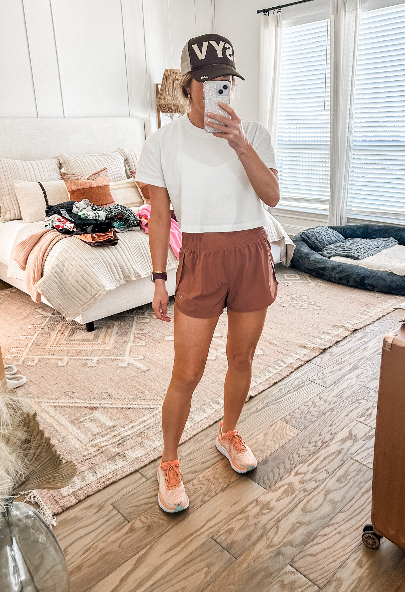 active outfit - running errands outfit - sporty outfit - fitness outfit - $35 high rise running shorts with lining  

#LTKstyletip #LTKsalealert #LTKfitness