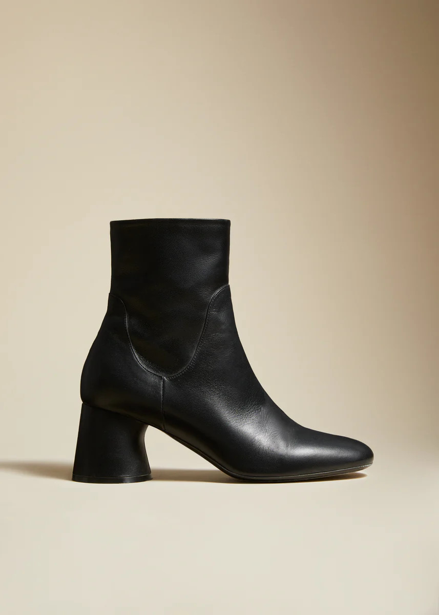 The Wythe Ankle Boot in Black Leather | Khaite