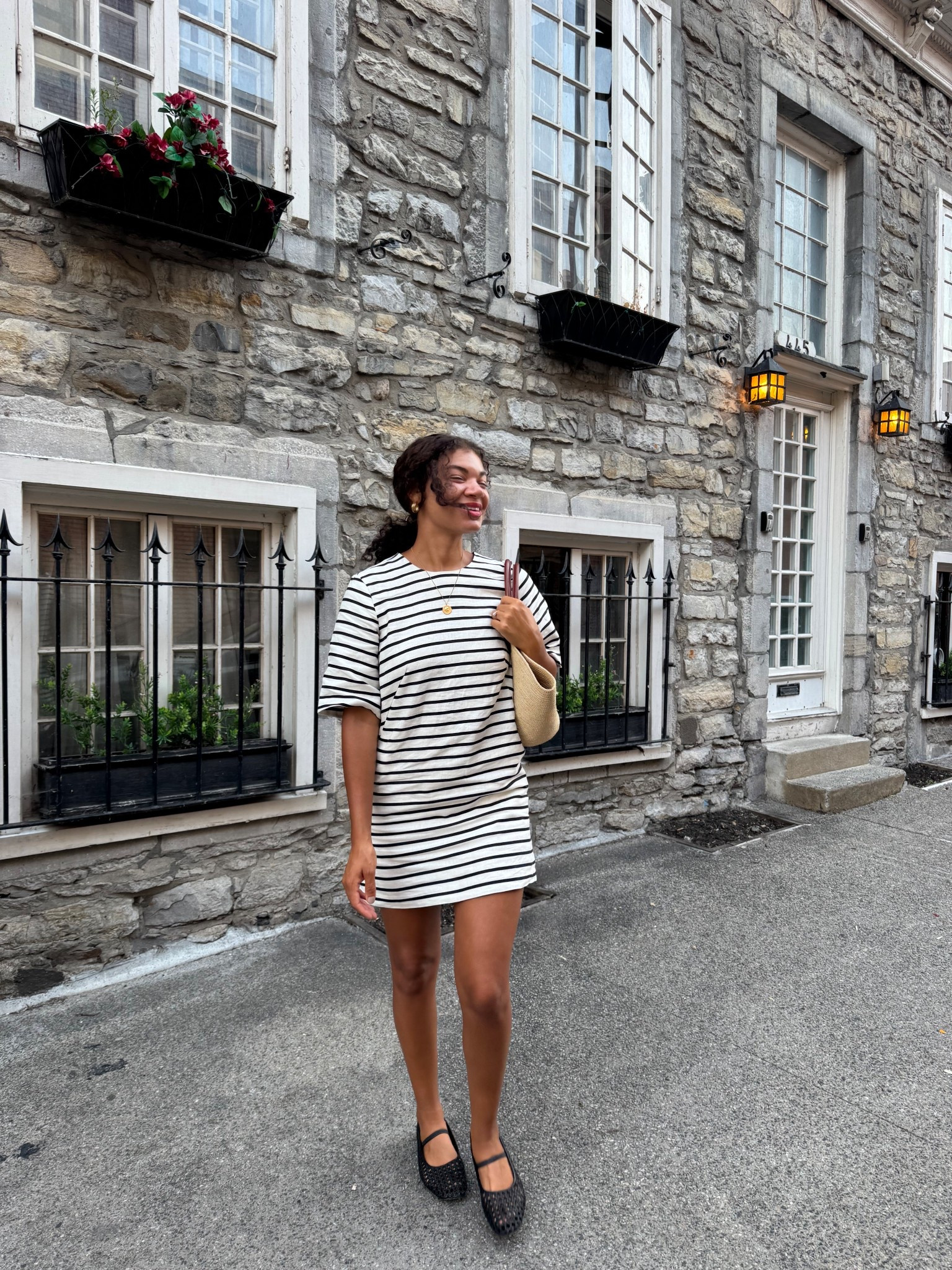 A cute striped linen shift dress for summer style! Looks great with flats and a straw bag. 

#LTKStyleTip #LTKSeasonal