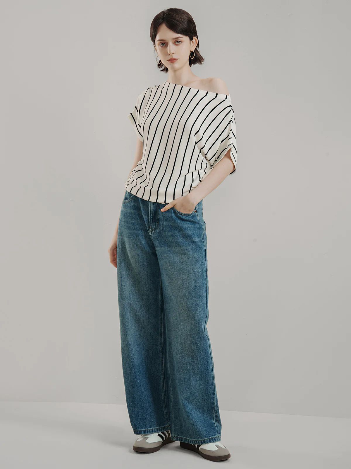 High Waist Wide Leg Jeans | SDEER