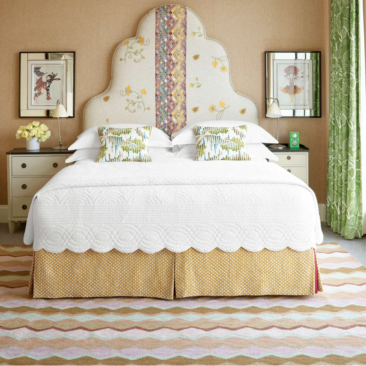 Kit Kemp x Annie Selke Power Shake Scallop White Quilt | Wayfair North America