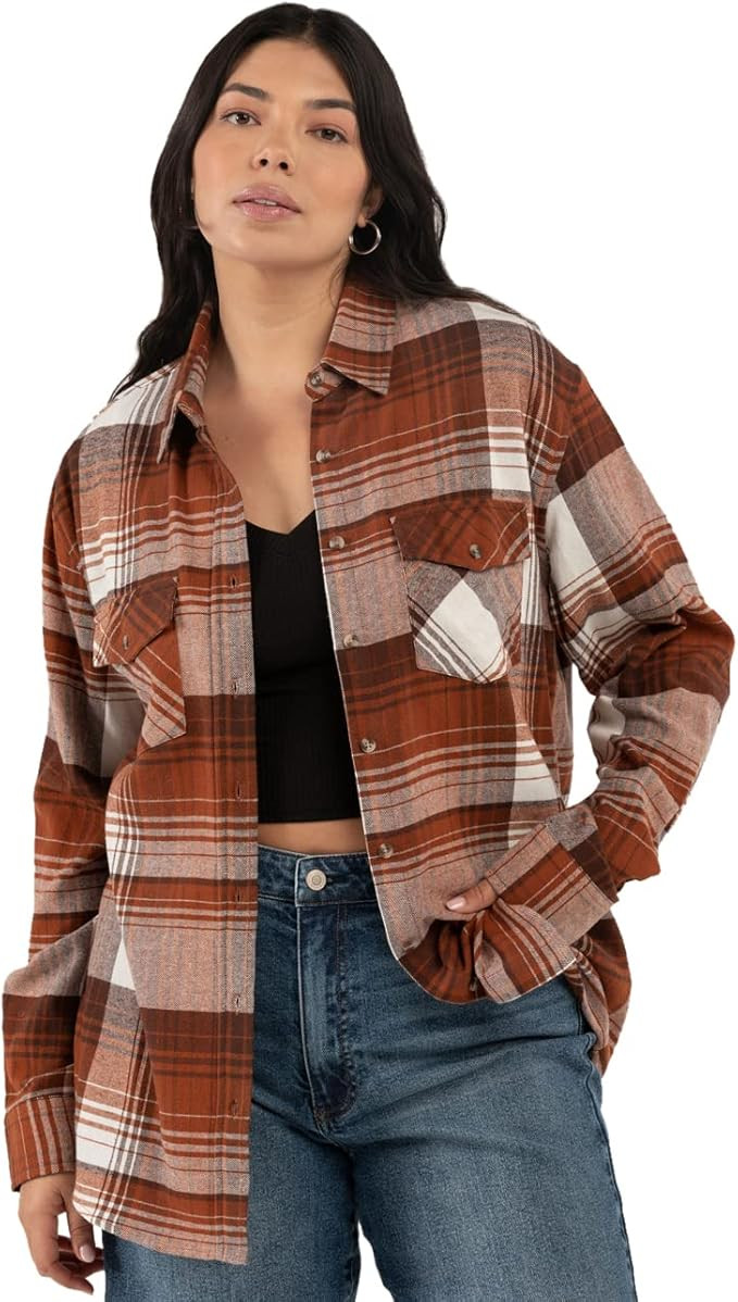 Rsq Plaid Oversized Flannel | Amazon (US)