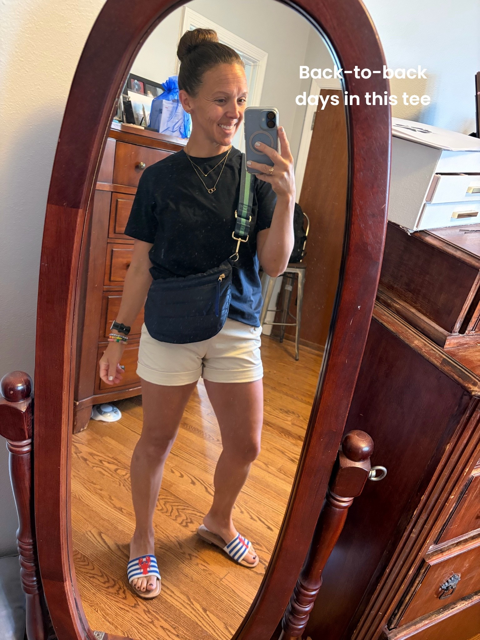 Went out for a quick errand with the fam so I threw this tee back on. It’s a cotton-poly blend that feels luxe and comes in a bunch of colors. 


#mommin #momstyle #momuniform #sunday #amazon #designerdupe #walmart #lobster #summeroutfit #quiltedcrossbody #purse #sandals #under25 #budgetfriendly #LTKOver40

#LTKootd #LTKmomlife #LTKU #LTKSeasonal #LTKActive