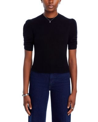 Ruched Puff Sleeve Sweater | Bloomingdale's (US)