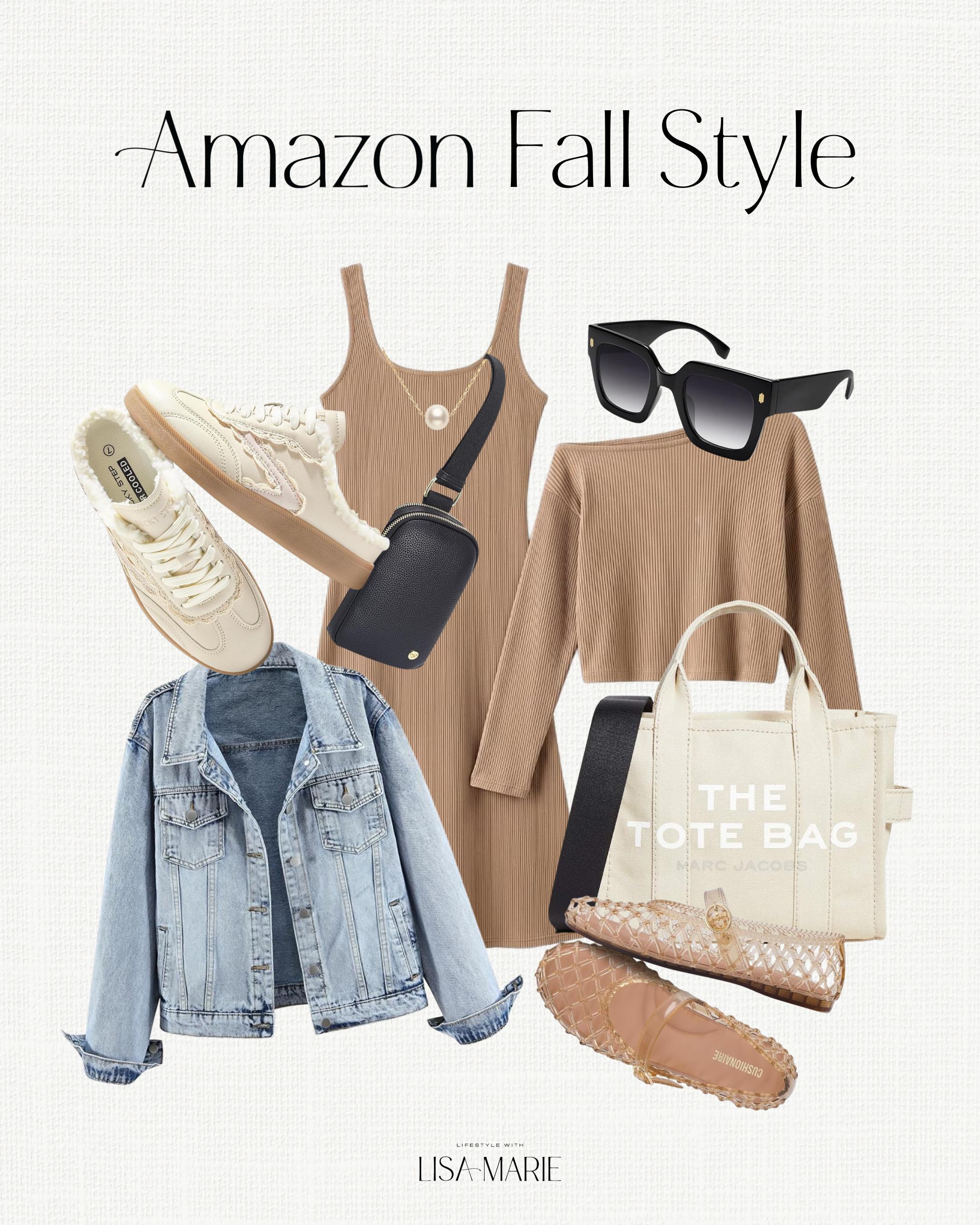 Amazon fall style inspo! Elevated casual outfits for travel, errands and lounging. Sling bags and crossbody fanny packs. Comfortable sneakers for walking and travel. Slide on sneakers. Two piece matching dress sets. Designer tote bags and purses. Jelly slides.

#LTKSeasonal #LTKPetite #LTKTravel
