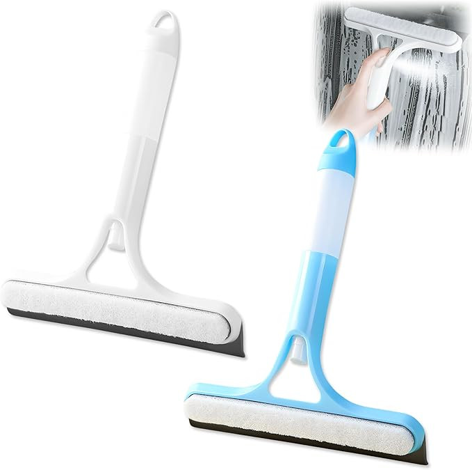 3 in 1 Window Cleaning Scraper, 3 in 1 Spray Squeegee, Window Squeegee with Spray, for Kitchen, B... | Amazon (US)