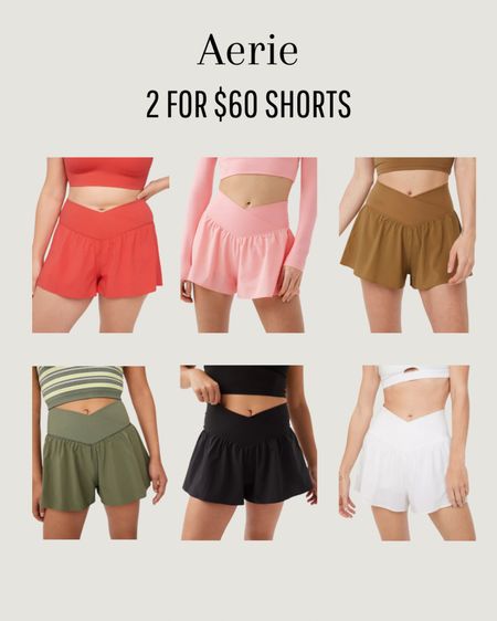 2 for $60 Aerie shorts! 

#LTKsalealert #LTKstyletip #LTKfitness