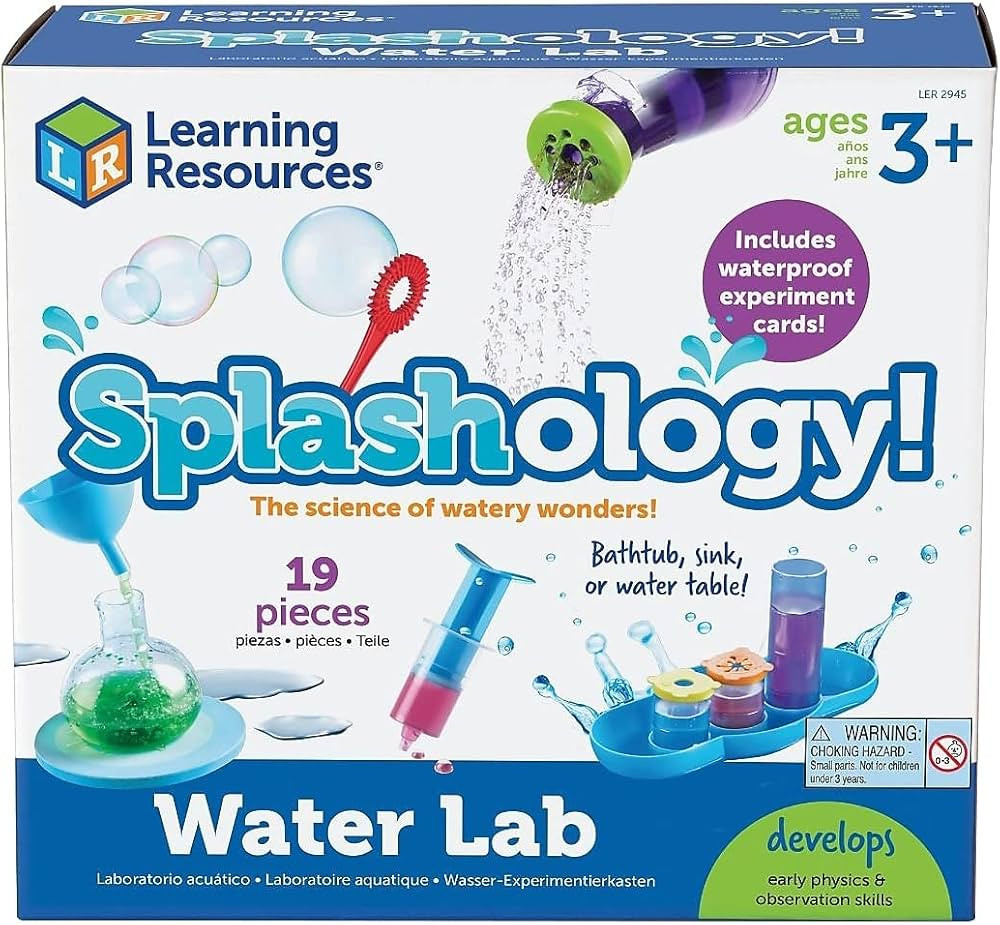 Learning Resources Splashology! Water Lab Science Kit, STEM Playtime, Water Activities, 19 Pieces... | Amazon (US)
