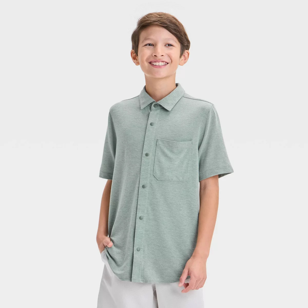 Boys' Short Sleeve Adventure Shirt - All In Motion™ | Target