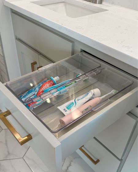 Amazon Toothbrush containers for your bathroom drawers! Great place to keep your dental tools clean! I love these Amazon acrylic containers that have lids to keep everything clean!

Amazon organization, Amazon home, Amazon must have, organization inspiration, organize me, aesthetic, organizers, container store, bathroom, organization, drawer Organizers, home decor, drawer organizers

#LTKhome