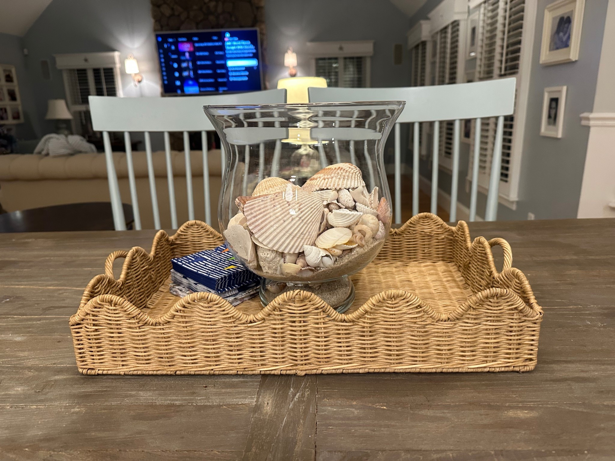 Cutest scalloped tray from target !! $35 bucks ! So cute !! Perfect for some coastal decor ! 

#LTKHome #LTKFindsUnder50 #LTKSeasonal