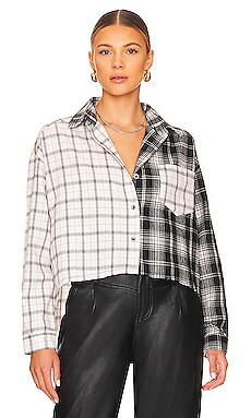 Steve Madden Sydney Cropped Flannel in Multi from Revolve.com | Revolve Clothing (Global)