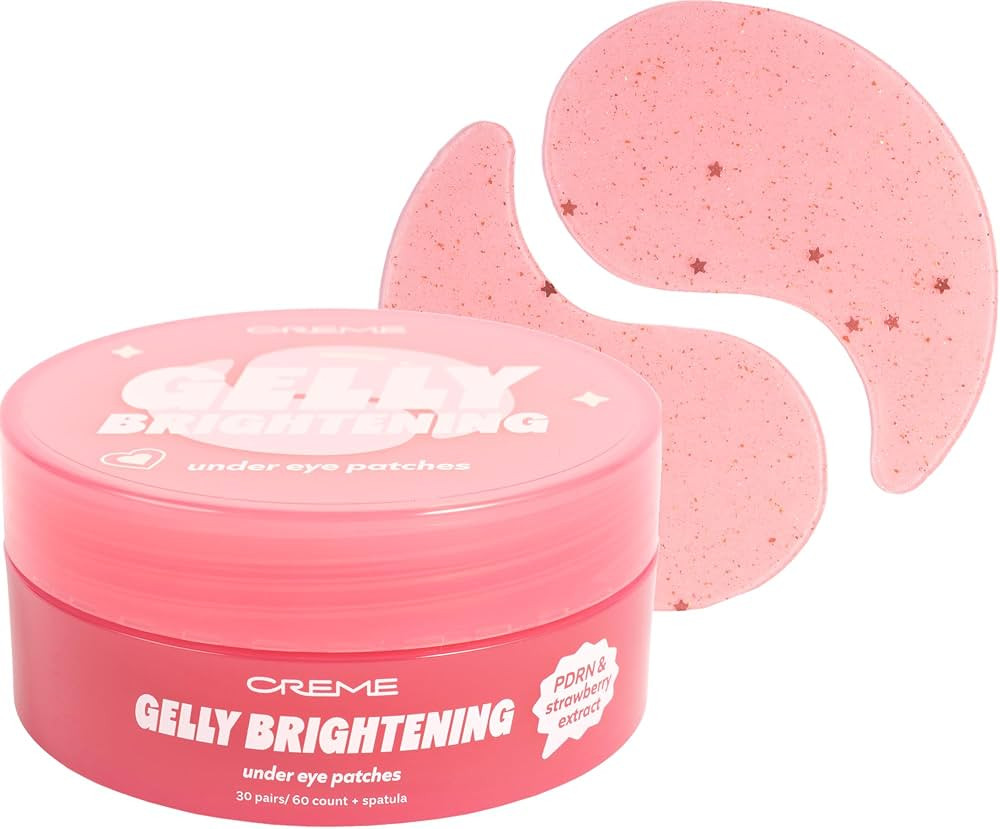 The Crme Shop Gelly Brightening under Eye Patches, Hydrogel Eye Masks with PDRN & Strawberry Extr... | Amazon (US)