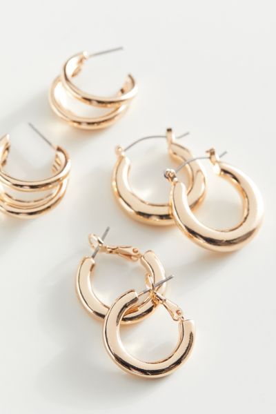 Everyday Mini Gold Hoop Earring Set | Urban Outfitters (US and RoW)