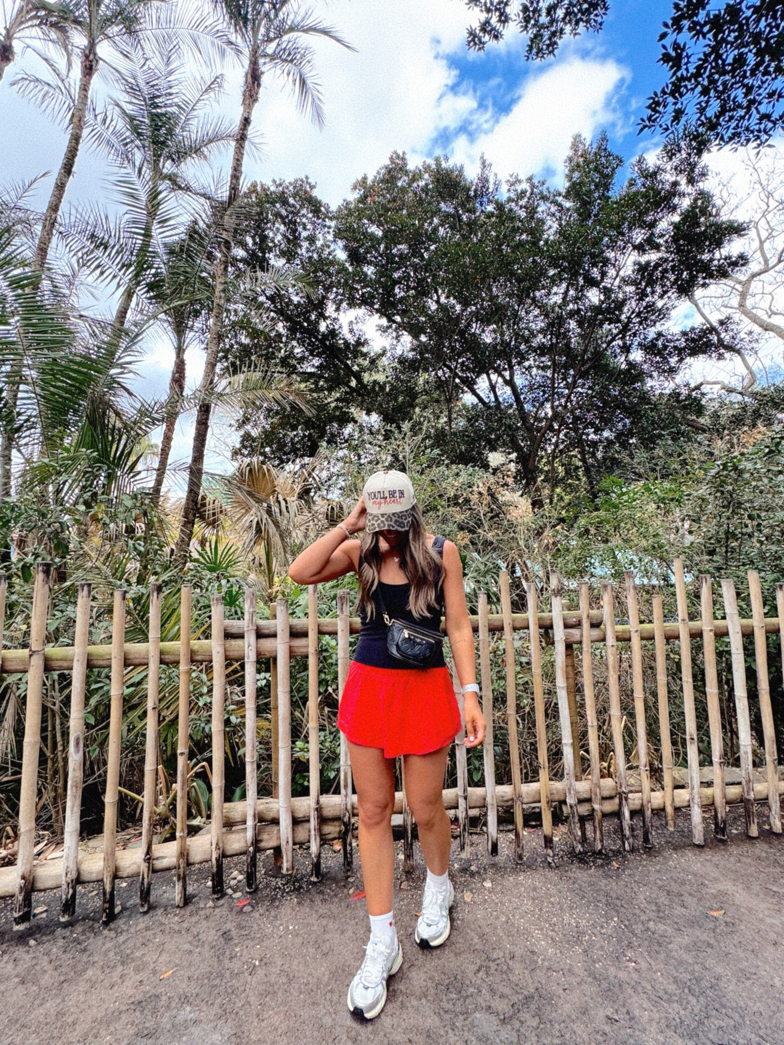 Disney outfit for animal kingdom  🐆 I’m wearing a small in the skort, XS tank & top. A moment for THIS HAT! How freakin cute y’all?! And whether you have future Disney plans or not, this skort, tank & top are spring & summer ESSENTIALS. I live in this skort all summer long! And idk what I did before these bra tanks… at this point, I have every color. They make life so easy! And the button-down is also cute as a coverup! Feel free to save for outfit inspo or send to a friend coming to the parks soon that needs an outfit idea. ♥️ #disneyoutfit #disneyoutfitidea #animalkingdom #disneymom #disneymoms #amazonfavorites #bratank #skort #springbreak 
