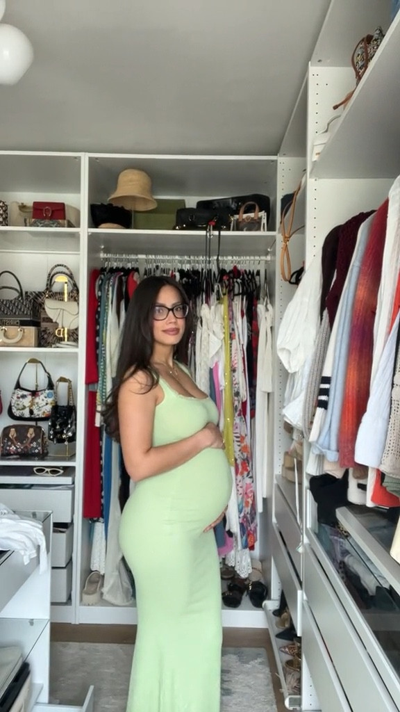 Bump friendly ribbed dress 