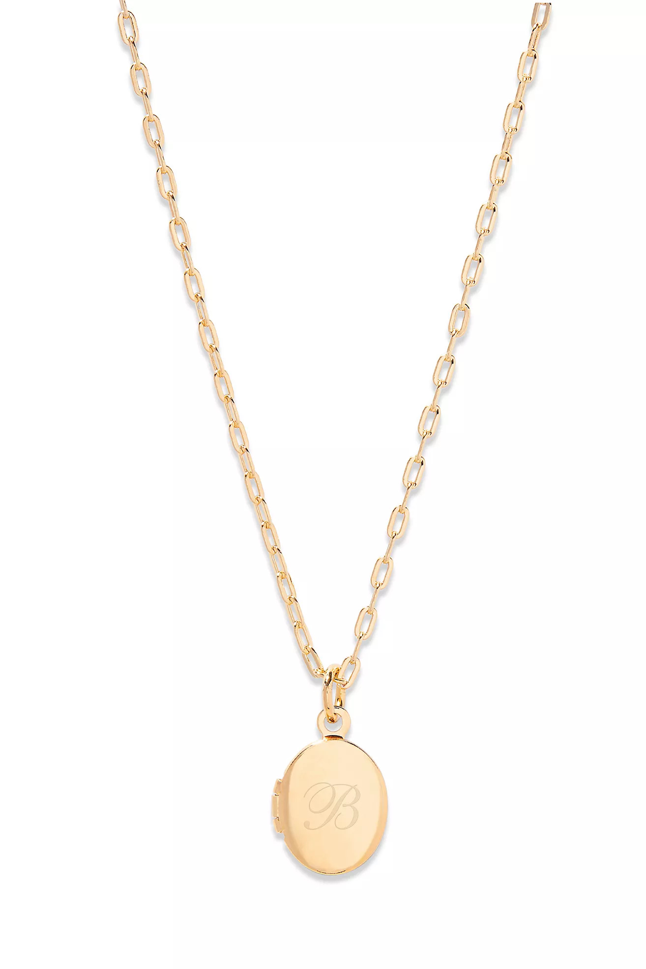 Brook & York Custom Initial Mini Oval Locket Necklace | Anthropologie (US)
