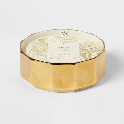 28oz Ceramic 6-Wick Forest Fir Candle Gold - Threshold™ | Target
