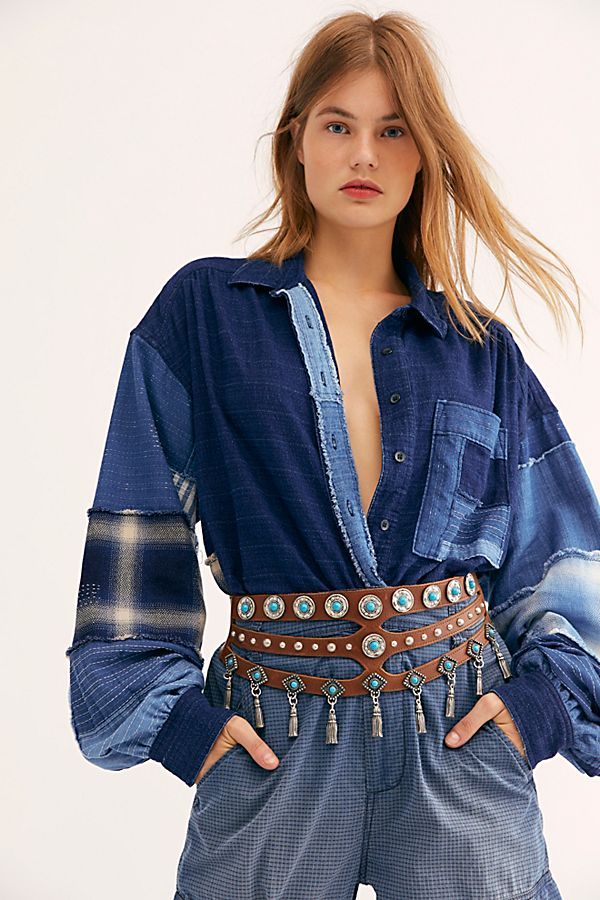 We The Free Indigo Sky Buttondown | Free People (Global - UK&FR Excluded)