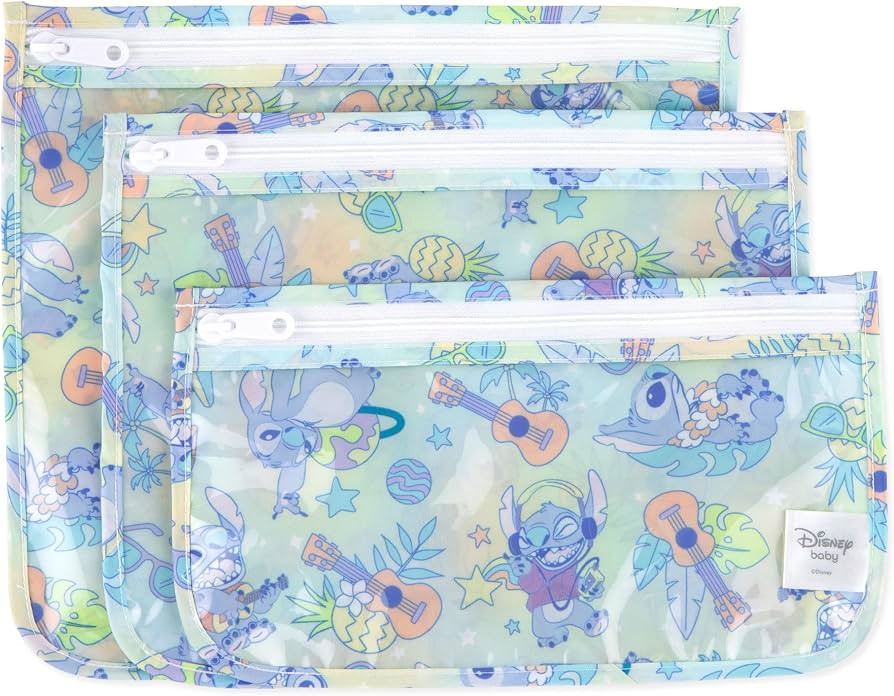Bumkins Disney Travel Bag, Toiletry, TSA Approved Pouch, Zip Bag, Quart Size Airline Compliant, C... | Amazon (US)