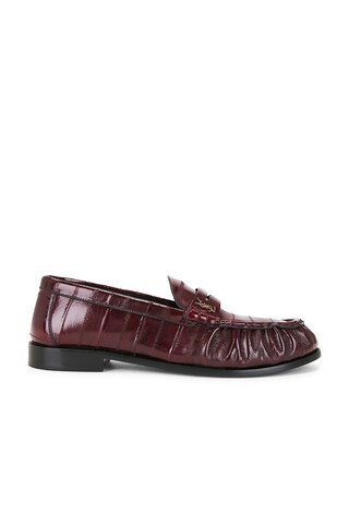 Saint Laurent Le Loafer in Burgundy | FWRD 