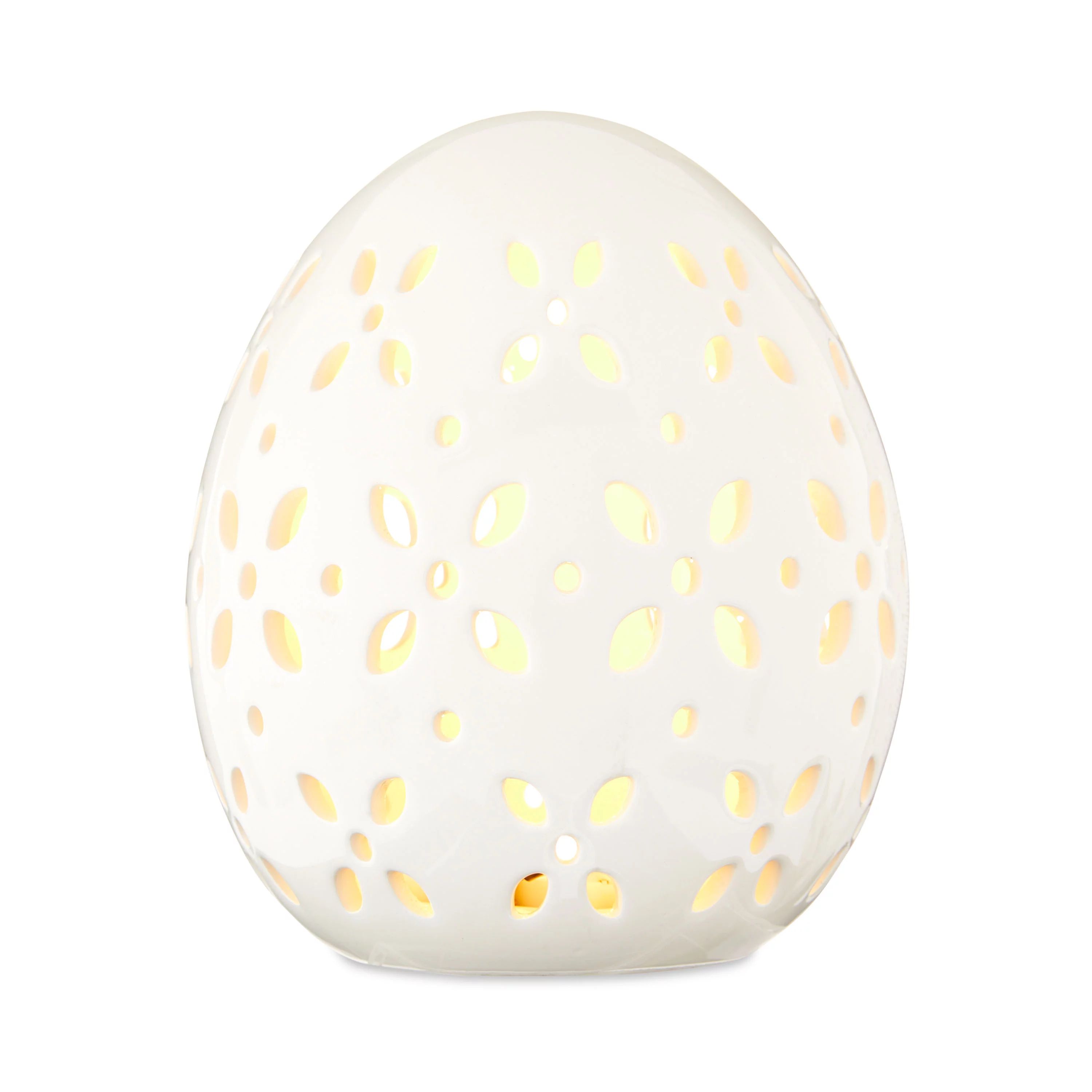 Way To Celebrate Large Easter Ceramic LED White Egg | Walmart (US)