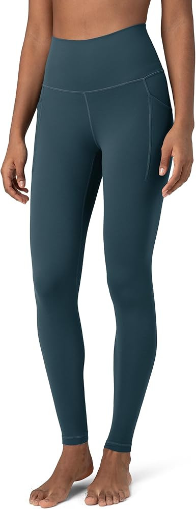 Colorfulkoala Women's Dreamlux High Waisted Workout Leggings 25" / 28" Inseam Yoga Pants with Poc... | Amazon (US)