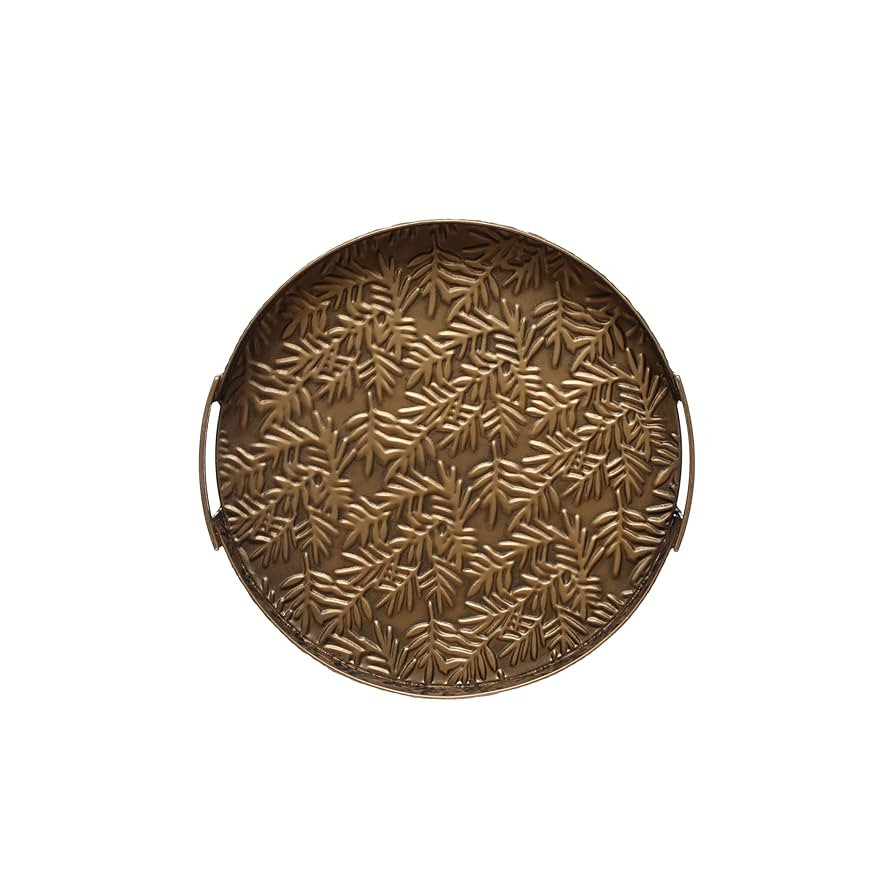 Ashland Gold Round Tray Fall Home Decor | Amazon (US)