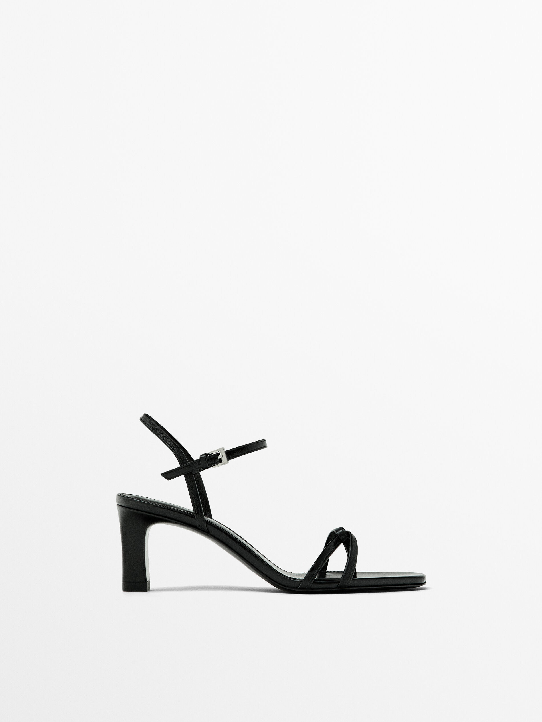 Strappy heeled sandals | Massimo Dutti UK