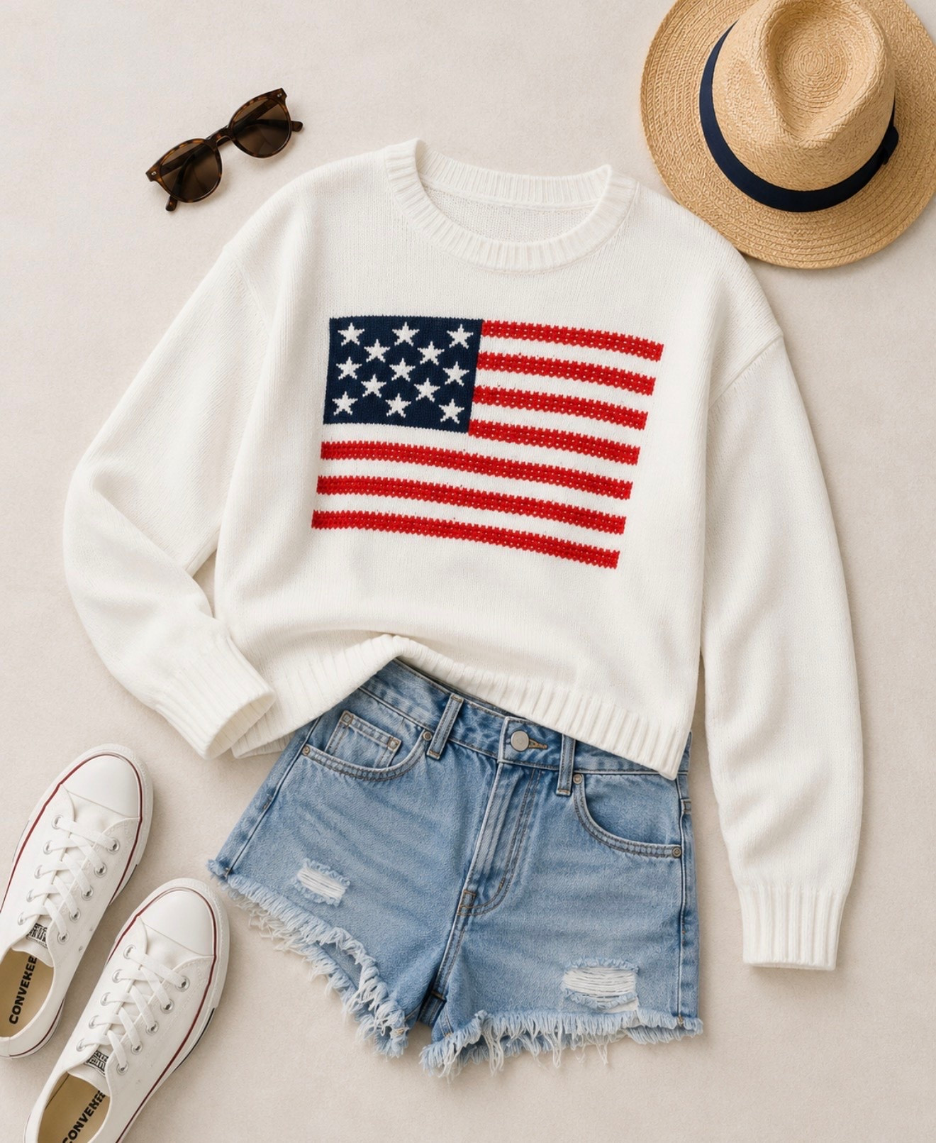 Obsessed with this cute American flag sweater. It also comes in red and blue.
❤️💙🤍🇺🇸
