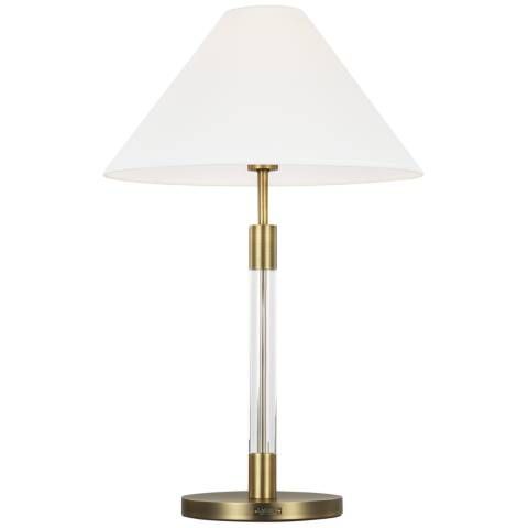 Robert Time-Worn Brass and Acrylic LED Buffet Table Lamp by Ralph Lauren | Lamps Plus
