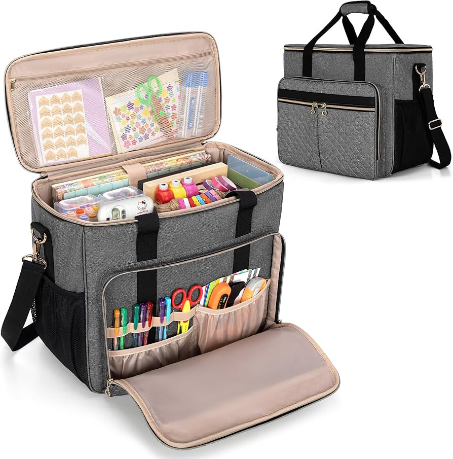 LUXJA Craft Bag for Scrapbook Supplies (Fits 12 x 12 inch Scrapbook Album and 15.6” Laptop), Sc... | Amazon (US)