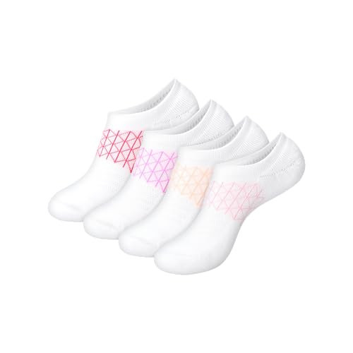 Hanes Women's Absolute Active Super No Show, Breathable Mesh Performance Socks, No-Slip Gripper, 4-Pack, White, 5-9 | Amazon (US)