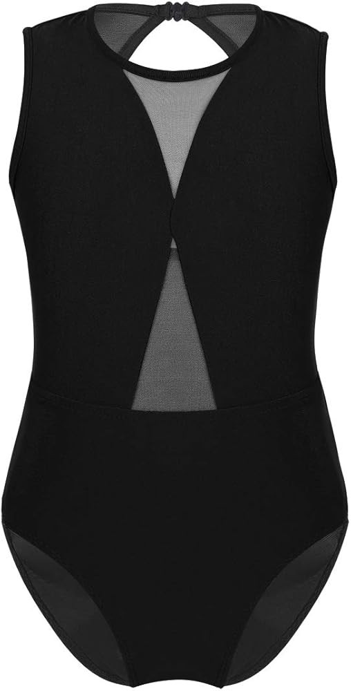 Agoky Big Girls Turtle Neck Lace Back Retro Dancewear Ballet Gymnastics Leotard Costumes | Amazon (US)