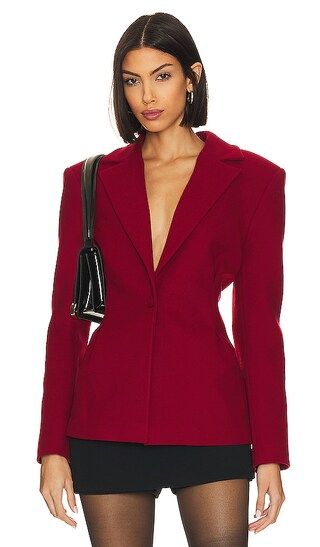 Blazer Jacket in Red | Revolve Clothing (Global)