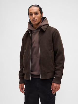 Wool-Blend Bomber Jacket | Gap (US)
