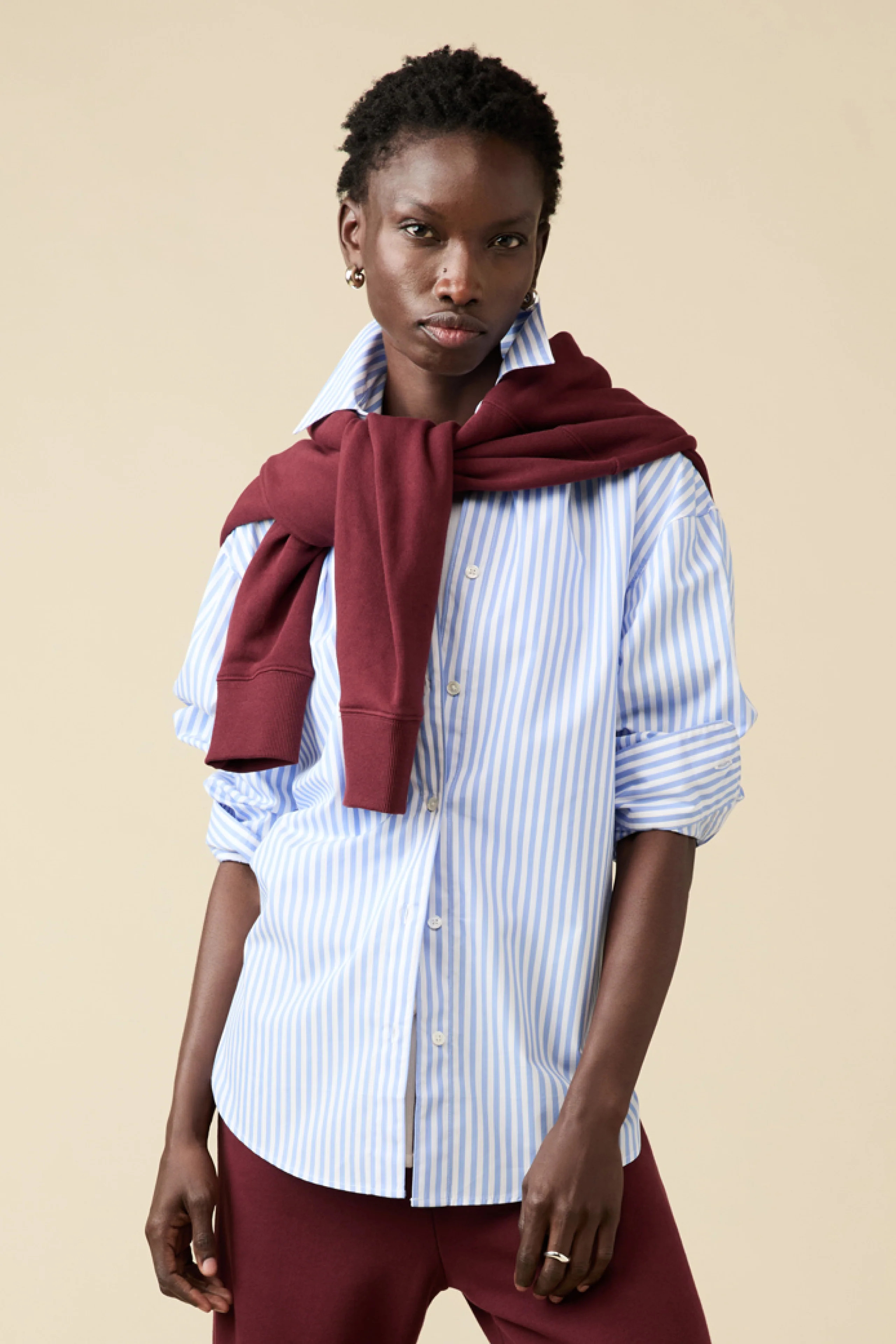 The Everything Shirt in French Blue Stripe | Sold Out NYC