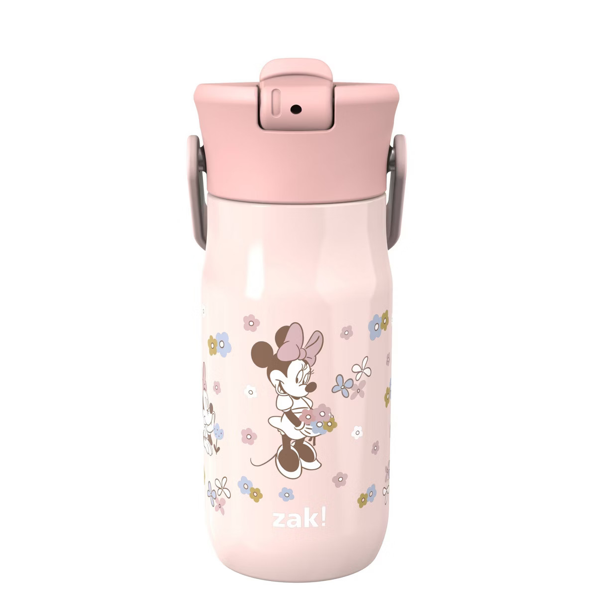 Zak Designs 14oz Minnie Stainless Steel Vacuum Harmony Straw Water Bottle | Target