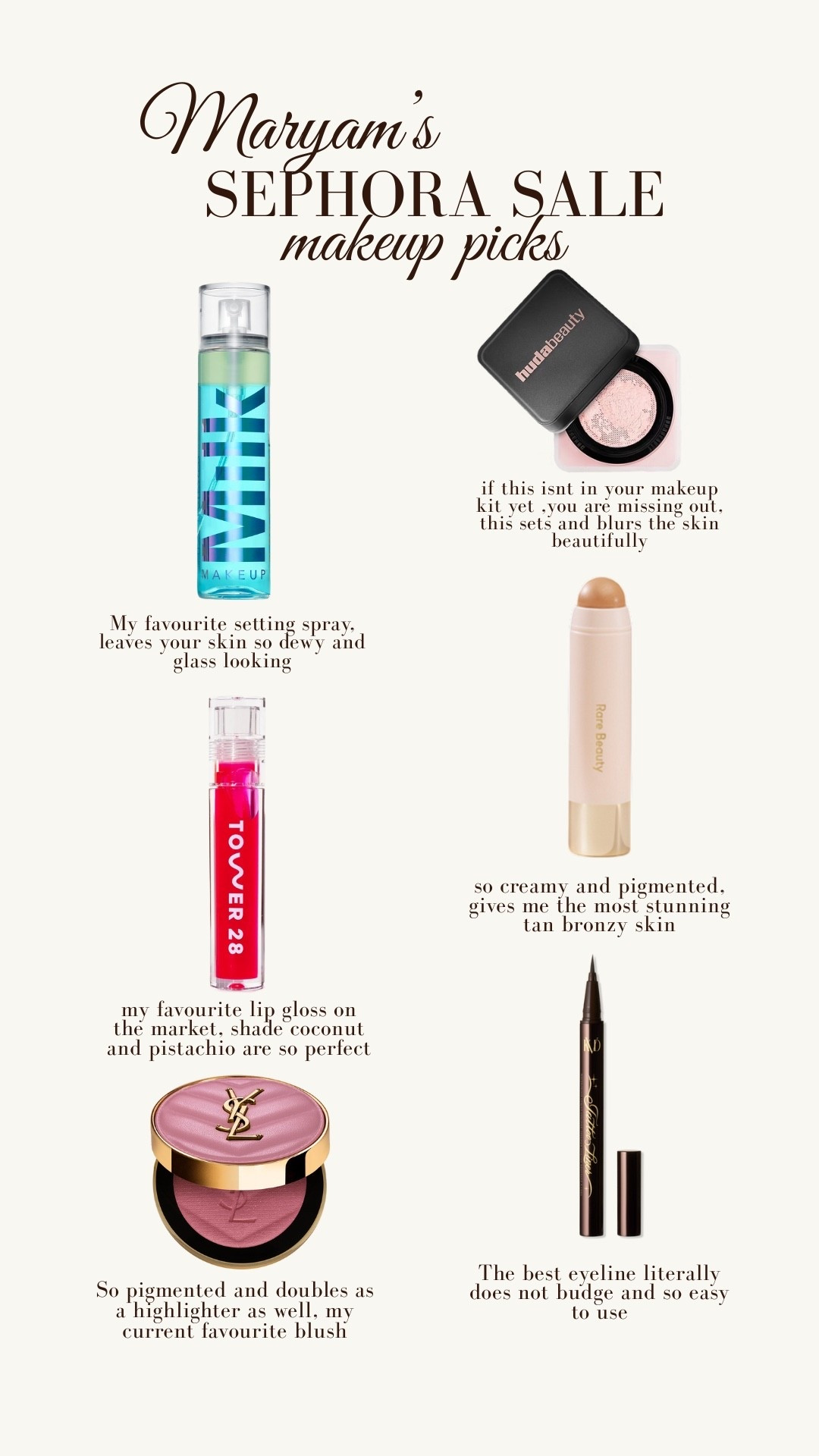 My sephora sale makeup pics 

#LTKcanada #LTKsale #LTKbeauty