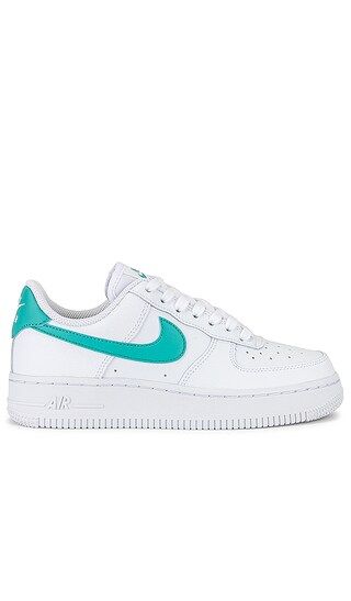 Air Force 1 '07 Sneaker in White, Washed Teal, & White | Revolve Clothing (Global)
