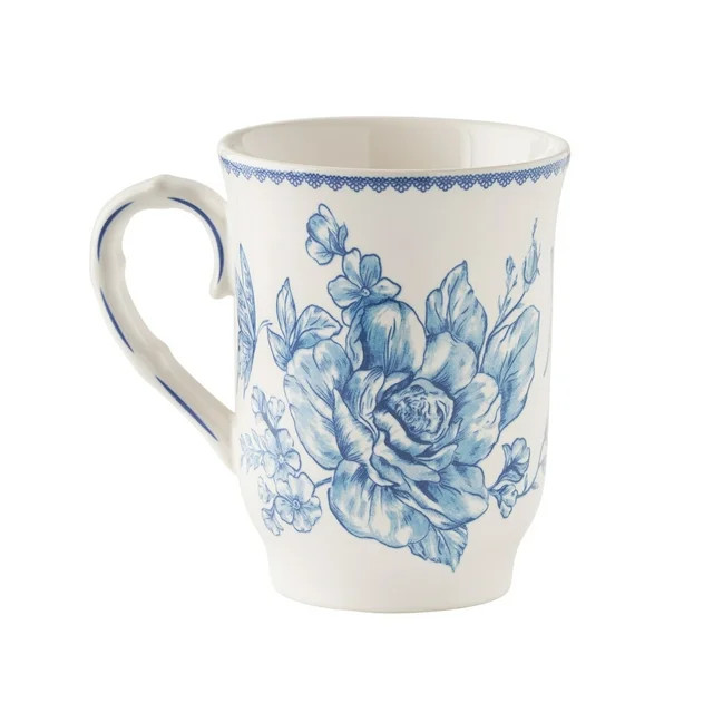 The Pioneer Woman Agatha 12 oz Blue Stoneware Mug | Walmart (US)