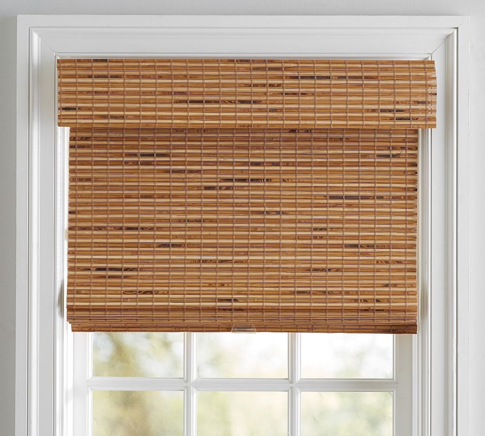 Bali(R) Custom Cordless Natural Shade, Tiki, 43 x 66"", Blackout | Pottery Barn (US)