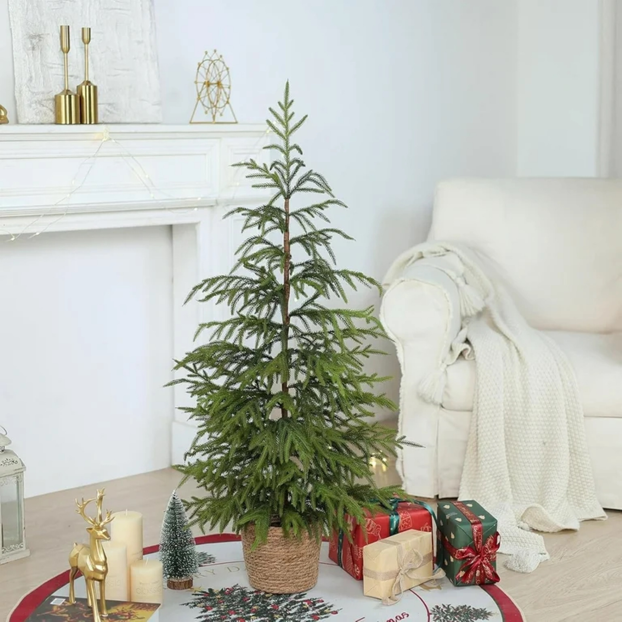 IN STOCK! Small Real touch pine from Walmart. 

#LTKHome #LTKHoliday #LTKSeasonal