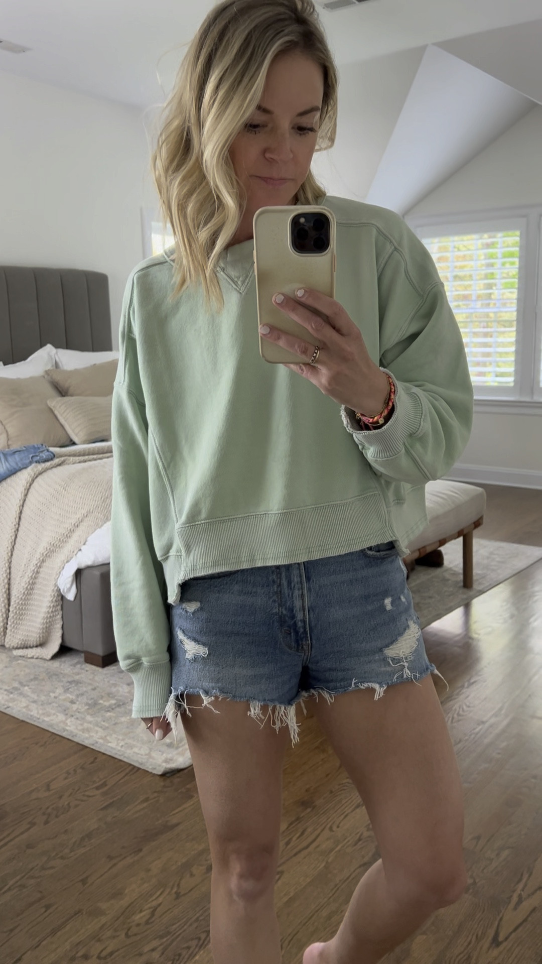 Abercrombie denim shorts under $50 with code AFSHORTS // these are the high rise mom shorts and fit tts for me (26/2) // also love the 90s style & come in maternity 

#LTKsalealert #LTKunder50 #LTKbump
