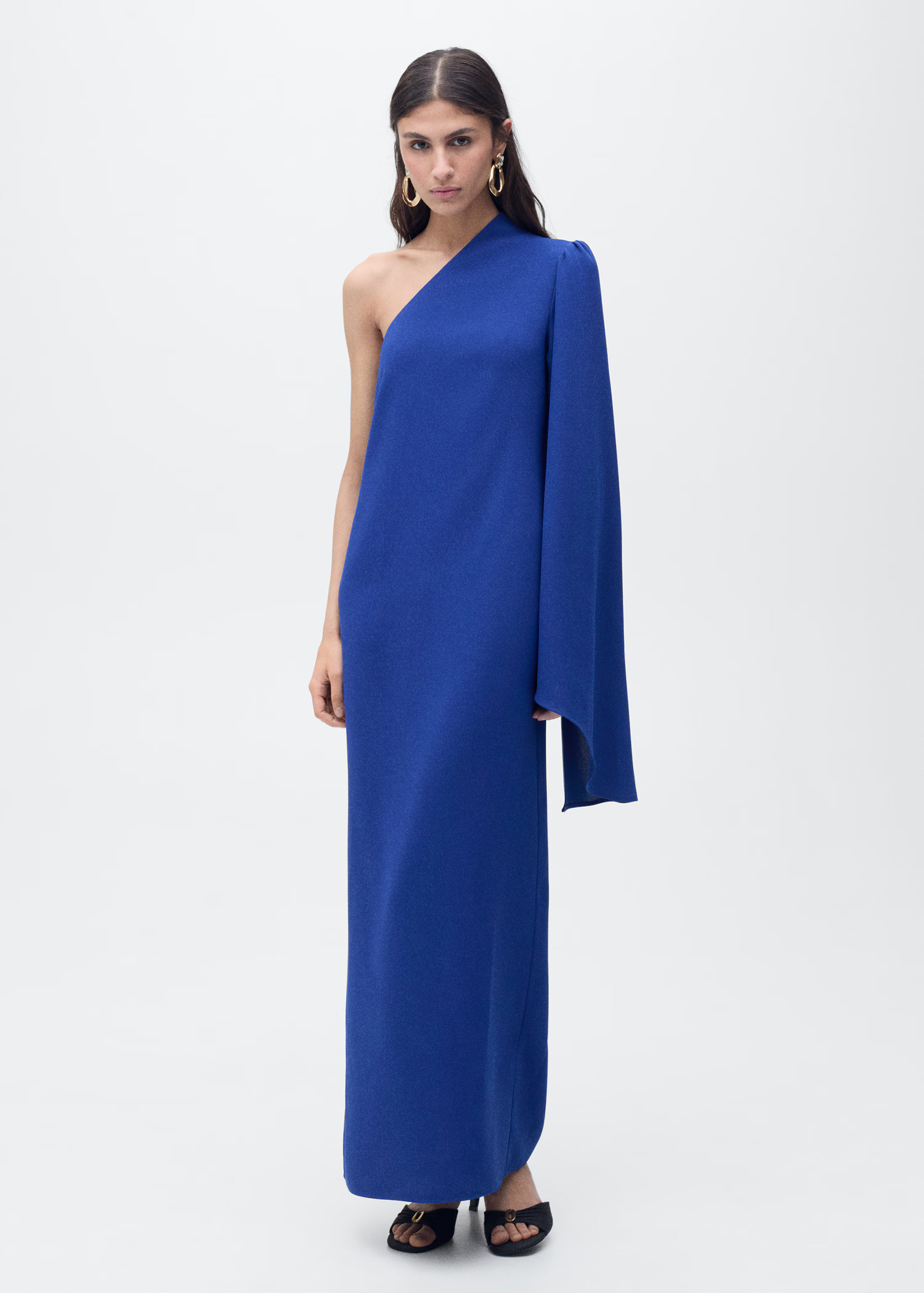 Long flared sleeve dress - Women | MANGO United Kingdom | MANGO (UK)