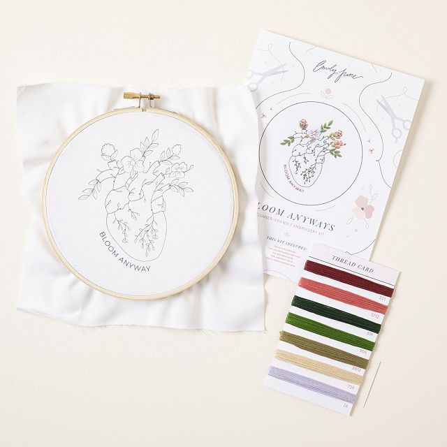 Mental Health Embroidery Kit | UncommonGoods