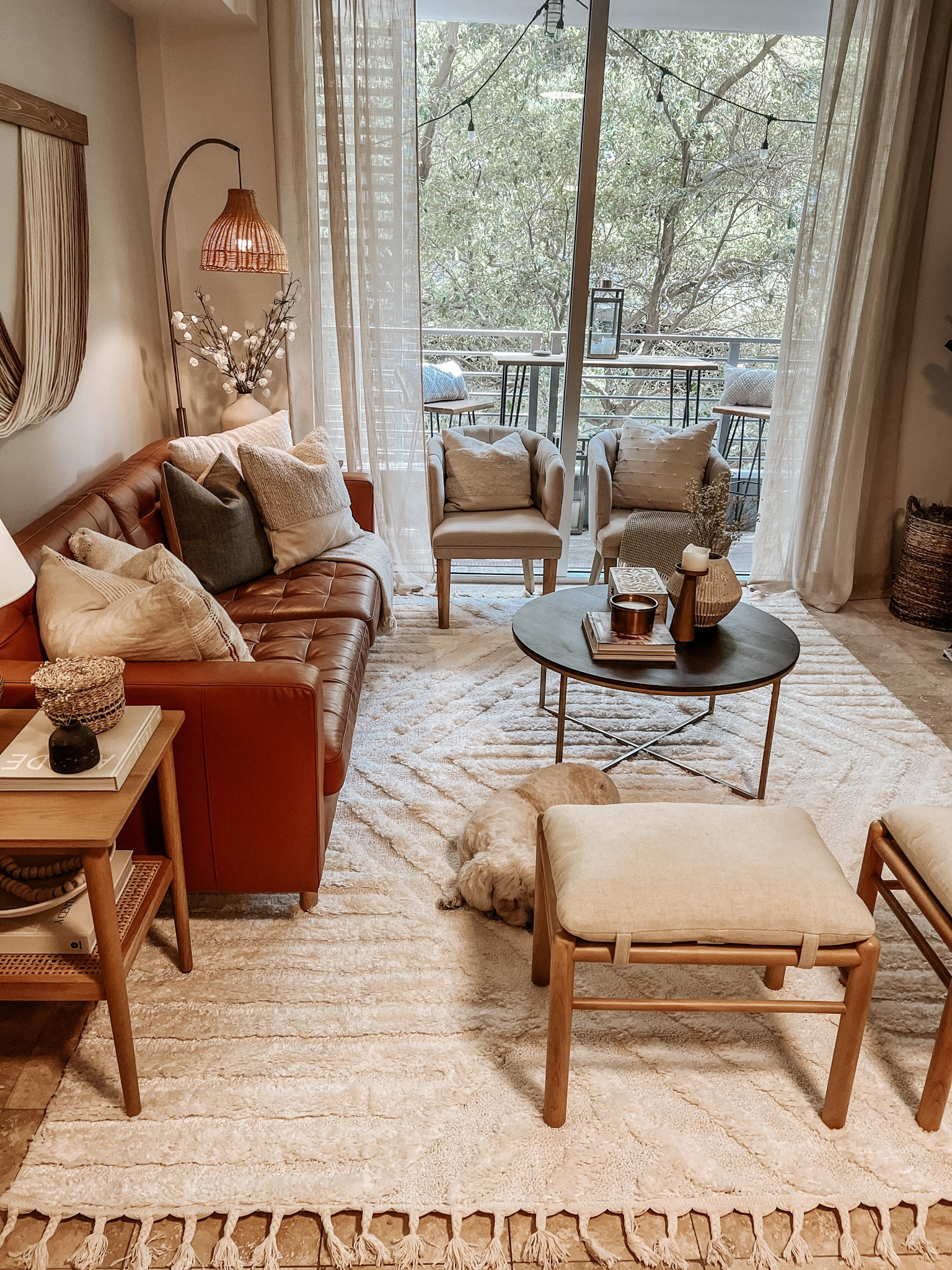 cozy neutral rug refresh 

area rug, cozy rug, neutral rug, accent chair, ottoman, rattan lamp, fiber art, coffee table, end table, affordable decor, affordable furniture, neutral aesthetic 

#LTKhome #LTKSeasonal