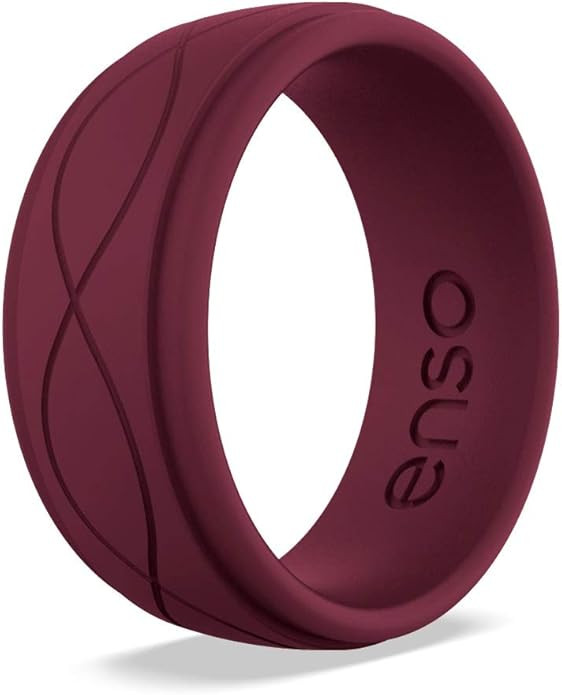 Enso Rings Men’s Infinity Silicone Ring – Hypoallergenic Wedding Band for Men – Comfortable... | Amazon (US)